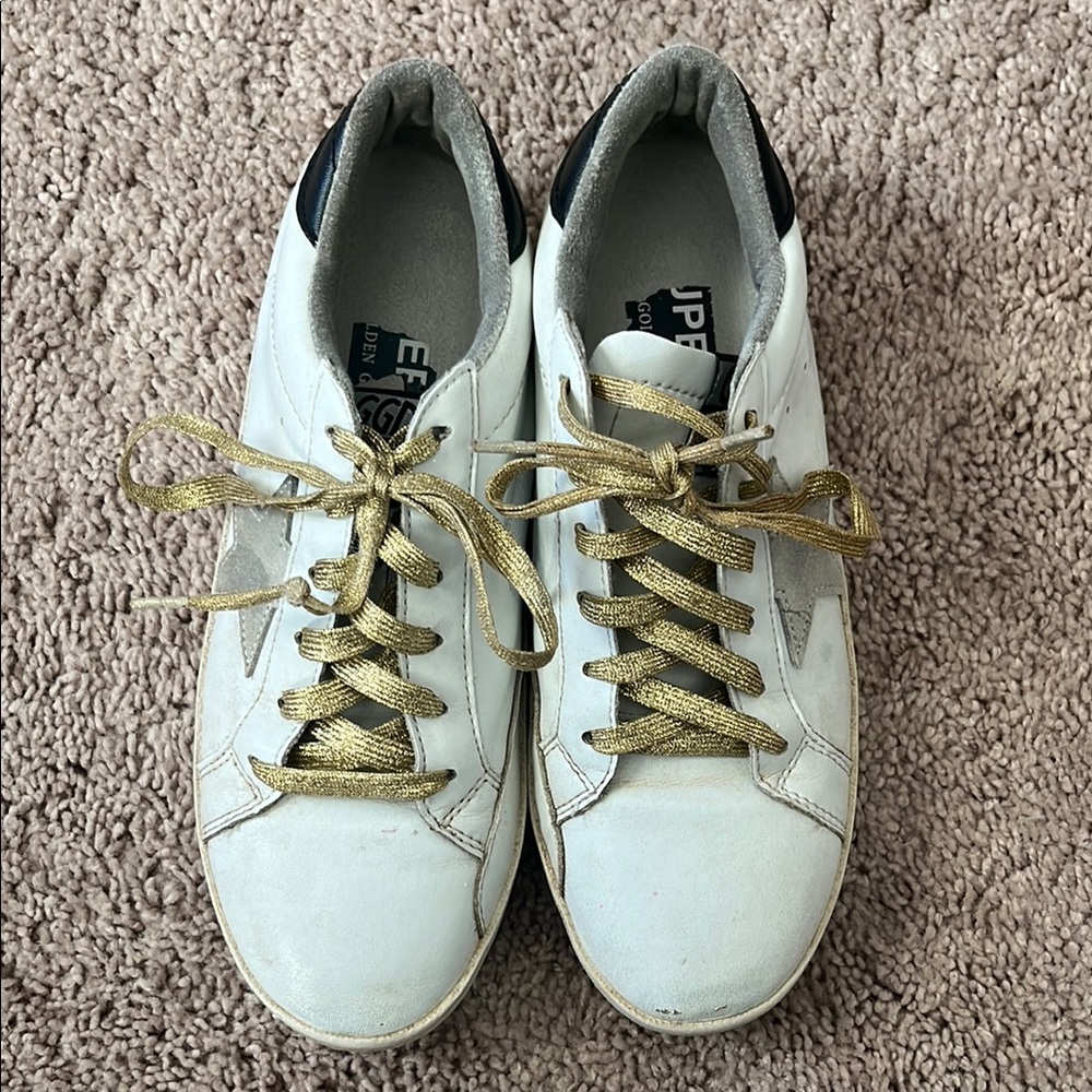 Golden Goose Superstar 39 Sneakers White Leather Shoes
